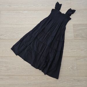 Hill House Black Swiss Dot Nap Dress Size XS